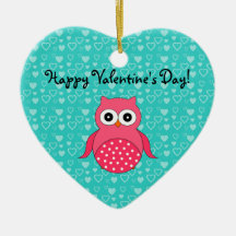 Glückliche Valentinstageule Ornamente