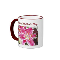 Glücklicher Becher der Mutter Tages