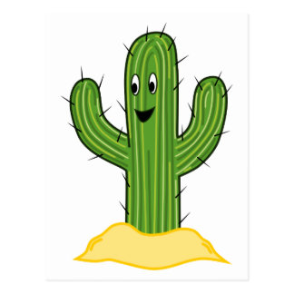 Kaktus Cartoon Postkarten Zazzle.ch