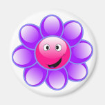Glücklicher Gesichts-Blumen-Magnet Kühlschrankmagnete