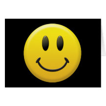 Glücklicher Smiley Grußkarten