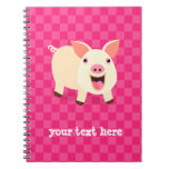 Glückliches Schwein Notizbuch
