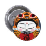 Glückliches Tiger-Baby buttons