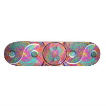 GLÜCKLICHES YIN YANG YINYANG:  durch Naveen Skateboard Bretter