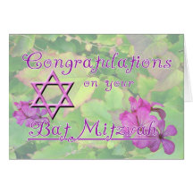 Glückwünsche auf Ihrem Schläger Mitzvah! Karte