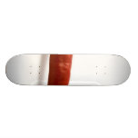 Glühender Paprika-Pfeffer auf weißem Hintergrund Individuelle Decks