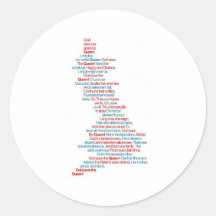God Save the Queen Runde Sticker