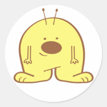GoldChubby alien-Aufkleber