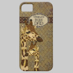 Golden Bronze Giraffes Best Dad  iPhone Case coques case-mate