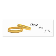 Goldene Geschäftskarte der Ringe Save the Date Visitenkartenvorlagen