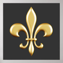 Goldene Lilie Plakate