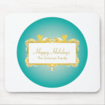 GOLDENER WEIHNACHTSrahmen MIT ENGELN Mousepad