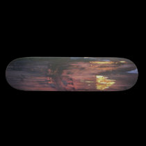 Goldenes zukünftiges Skateboard skateboards