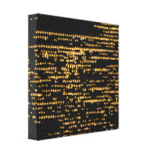 GoldGlitter - funkelnder Nachthimmel Gespannte Galeriedrucke