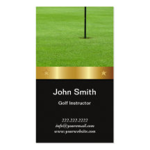 Goldgurt-Golf-Lehrer-Visitenkarte