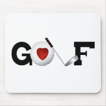 Golf d'amour tapis de souris