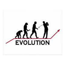 Golf-Evolution Postkarten