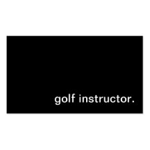 Golf-Lehrer-Visitenkarte