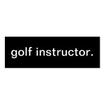 Golf-Lehrer-Visitenkarte