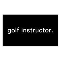 Golf-Lehrer Visitenkarten Vorlage