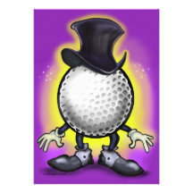 Golf-Magier Personalisierte Einladung