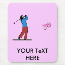 Golf Mousepad de CANCER de BREASRT Tapis De Souris