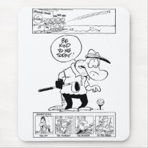 Golf Mousepad de Croc de vieil homme de marais Tapis De Souris