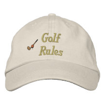 Golf-Regeln stickten Hut Besticktes Cap