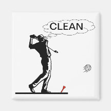 Golf-sauberer Spülmaschinen-Magnet Kühlschrankmagnet