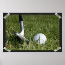Golf spielendes Foto-Plakat
