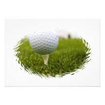 Golf-T-Stück Entwurfs-Einladung