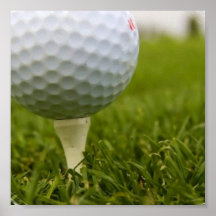 Golf-T-Stück Plakat-Druck