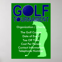 Golf-Turnier-Plakat