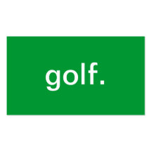 Golf Visitenkarte