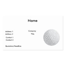 Golfballvektorgraphik Visitenkartenvorlagen