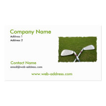 Golfclub-Entwurfs-Visitenkarte