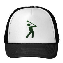 Golfer golf player retrokappen