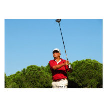 Golfer Visitenkarten Vorlagen