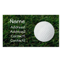 Golfplatz-Golfball-Visitenkarte