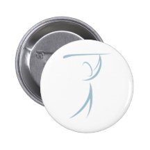 Golfspieler-Ikone Anstecknadelbuttons