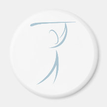 Golfspieler-Ikone Kühlschrankmagnet