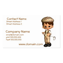 Golfspieler-Karikatur-Visitenkarten