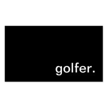 Golfspieler-Visitenkarte
