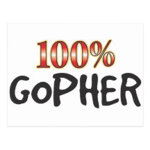 Gopher 100 pour cent carte postale