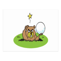 Gopher fâché carte postale