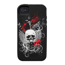 Goth s'est envolé le coque iphone grunge de crâne  étui vibe iPhone 4