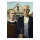 Gothique américain par Grant Wood Carte De Vœux