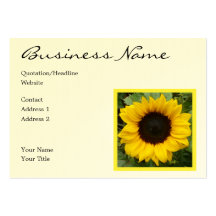 Grâce de tournesol cartes de visite personnelles