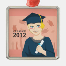 Graduierter Junge Weihnachtsornament