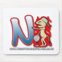 Graffiti-Buchstabe- Nmäusematte Mousepad